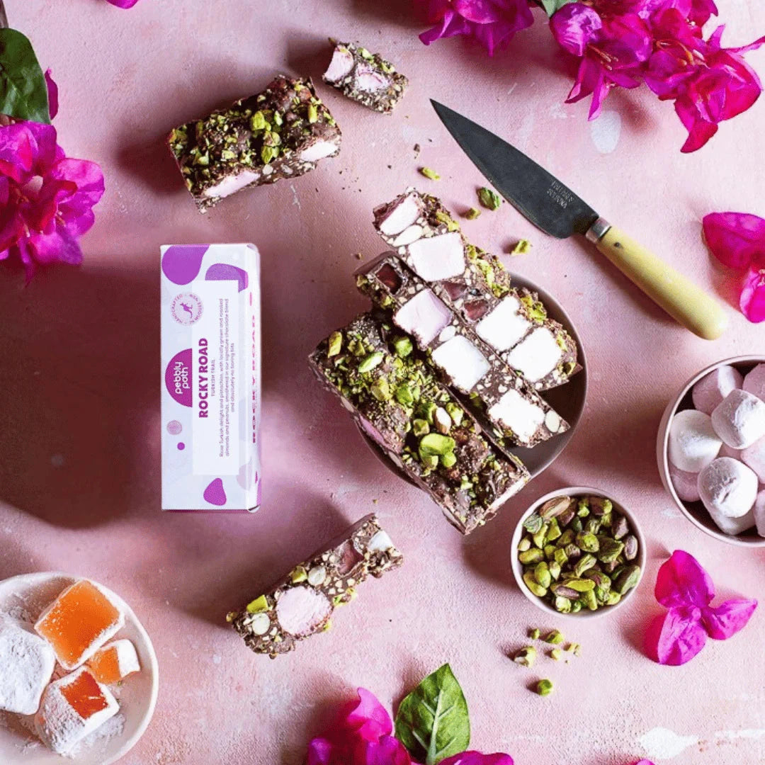 Turkish Trail Rocky Road Bar - Pebbly Path - Poppy Rose Flowers Brisbane