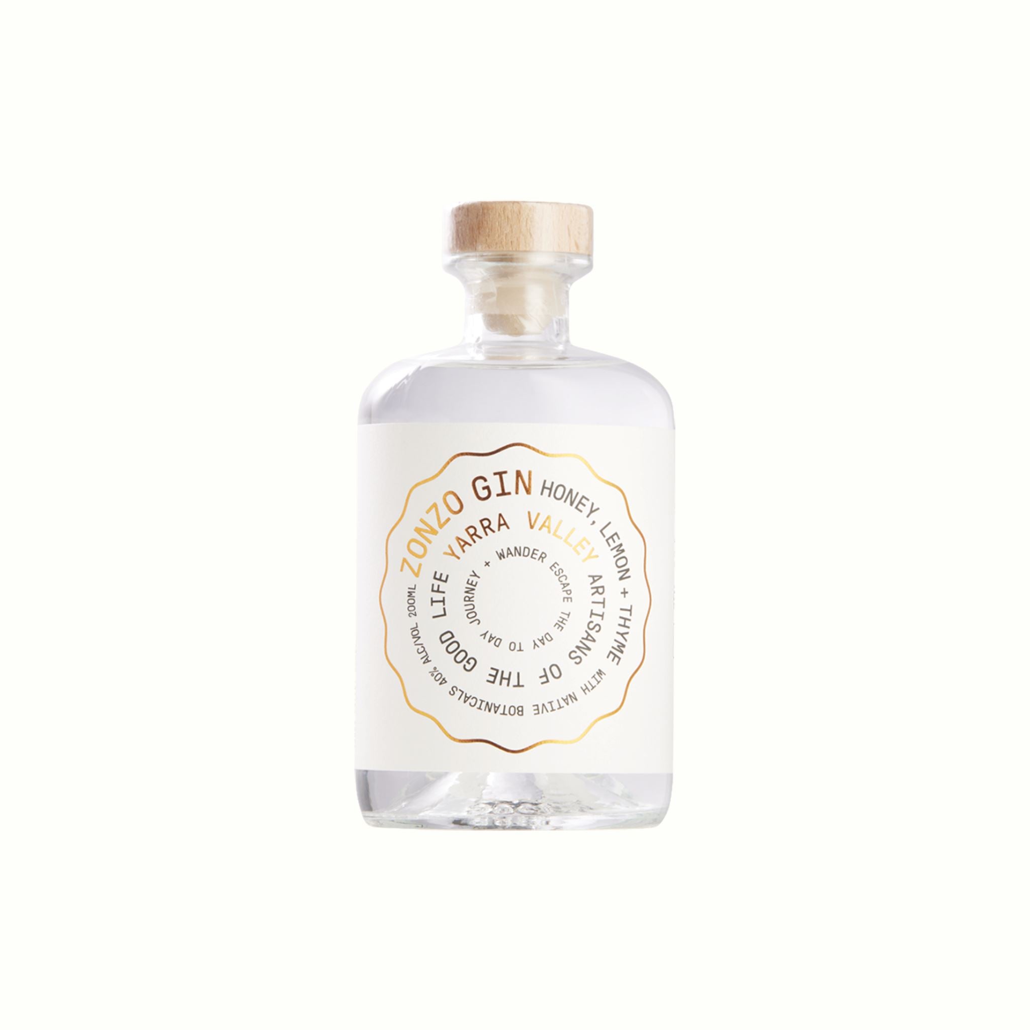 Zonzo Gin - Honey, Lemon & Thyme - BABY Pink Gin - Poppy Rose Flowers Brisbane