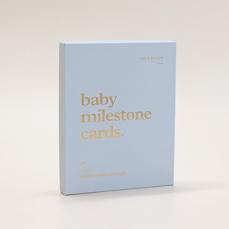 Baby Milestone Cards powder blue