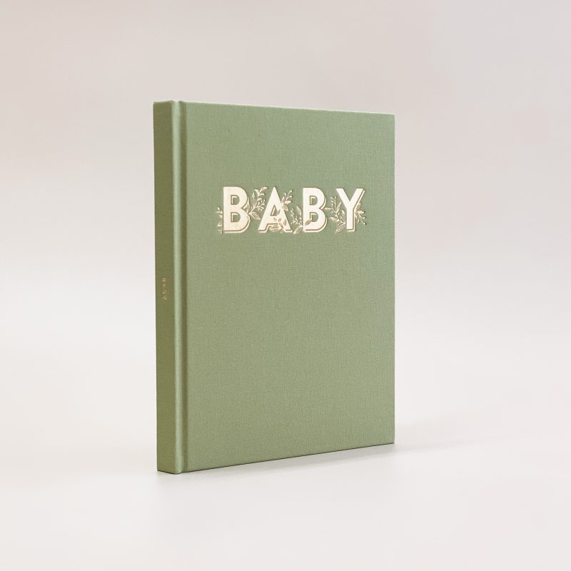 Baby Book Sage Green