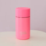 Neon Pink Frank Green - Ceramic Reusable Cup, Poppy Rose